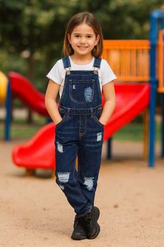Dungaree niña denim para días de parque y colegio en entretiempo 2