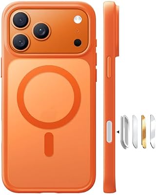 TORRAS Stronger Magnetic & Shockproof for iPhone 17 Pro Max Case Orange