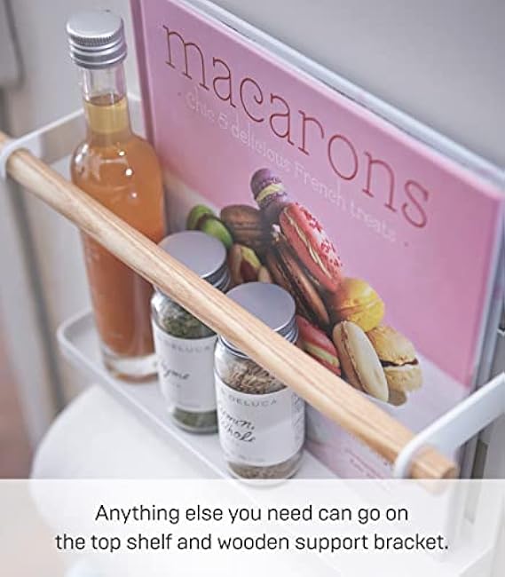 Yamazaki Home Tosca Magnetic Kitchen Storage Rack ¨C Refrigerator Organizer Wall Holder