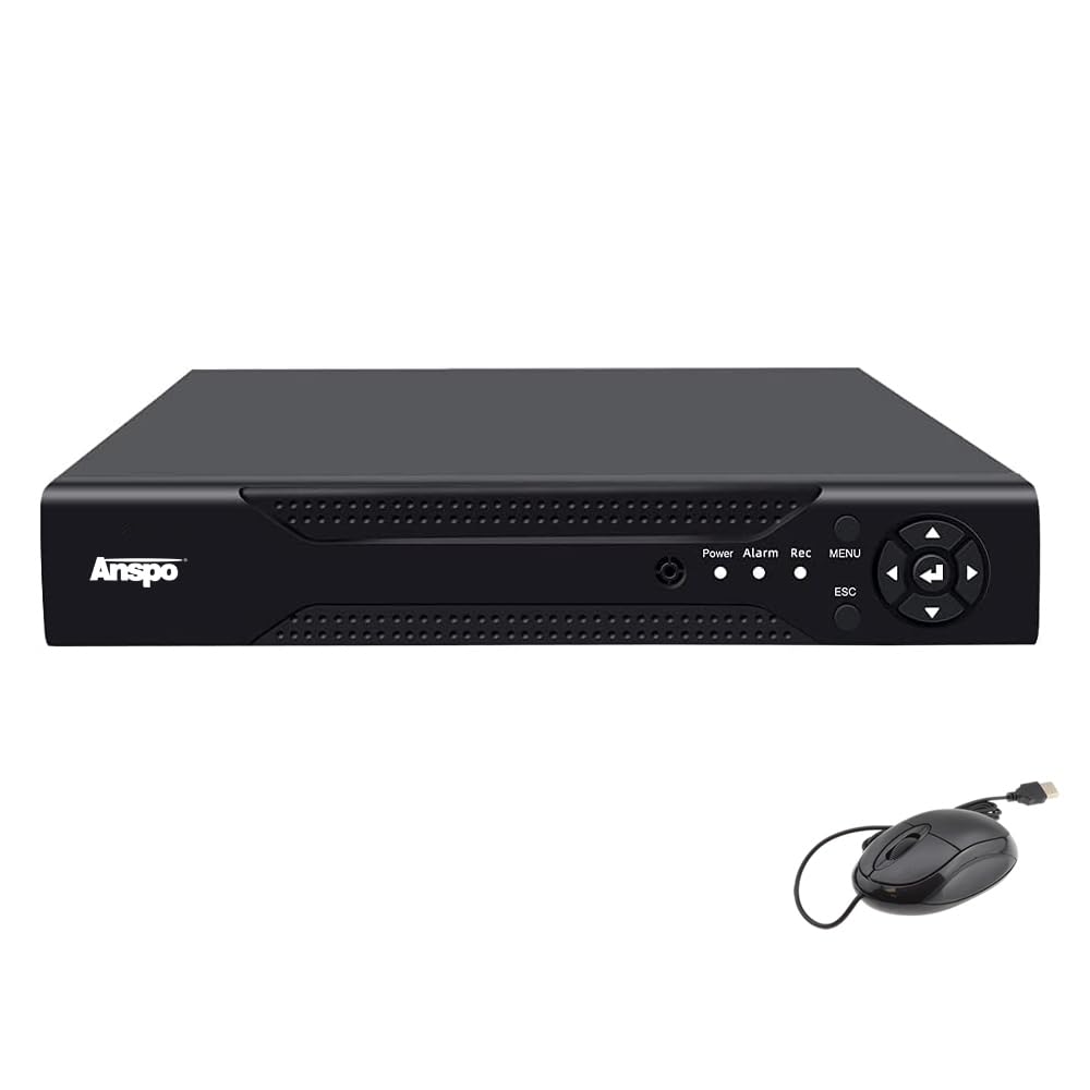 4-Channel PoE Network Video Recorder, 4ch H.265 Security NVR, 2MP 5MP 8MP Support, VGA/HDMI Output