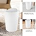 Kichvoe Large Capacity Household Trash Can with Lid Stylish Design for Kitchen Living Room Bedroom Office Convenient Swing Lid for Easy Access Waste Bin for All Your Needs