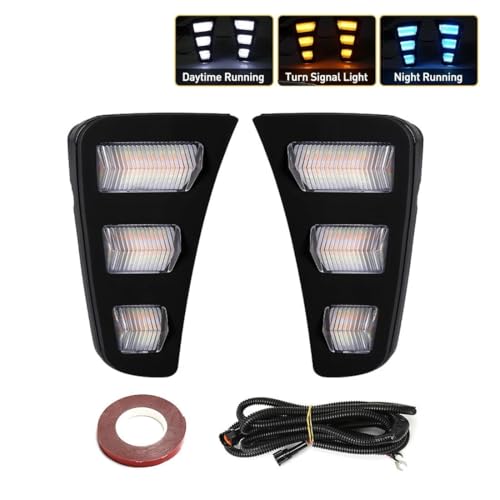 Feu antibrouillard LED Kia Pegas triple couleur 12V Type A