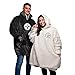 FOCO Pittsburgh Steelers Reversible Big Logo Unisex Sherpa Hoodeez