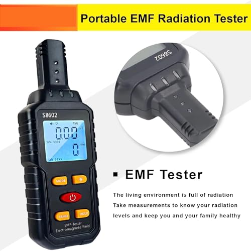 Detector de Radiación Portátil S8602 Digital EMF miniatura 6