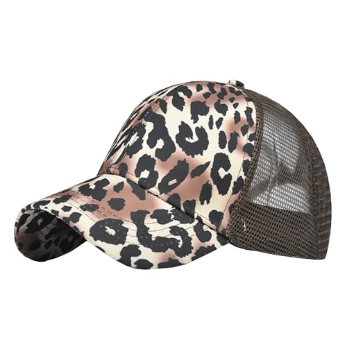 Adjustable Mesh Cap Leopard Hat Headwear Hats Baseball Caps Casual Cap Outdoor Cap.Cotton Sunhat