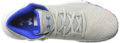 Under Armour Unisex Jet '21 Basketball Shoe, (109) Mod Gray/White/Versa Blue, 9.5 Us Men #TOP4