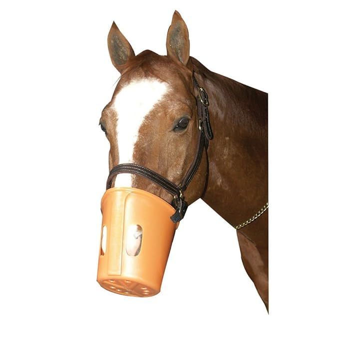 Horse Grazing Muzzle, Ventilated Design, Adjustable Straps, Prevents Overeating-image-7