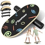 Sportneer Balance Board - Wobble Board mit verstellbaren Stoppern und...