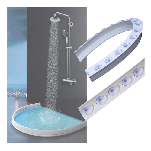 Barrera de ducha plegable flexible con protector antigoteo para fregadero 2