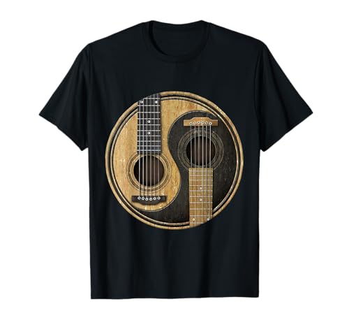 Ying Yang Guitar T-Shirt Guitar Player TShirt T-Shirt