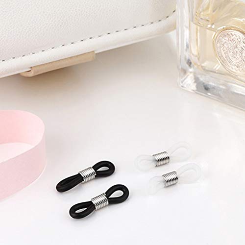 SUPVOX Brillenkettinghouder, brillenogen oogjes lus voor brillenketting gordelhouder 12 stuks (wit en zwart) - Image 4