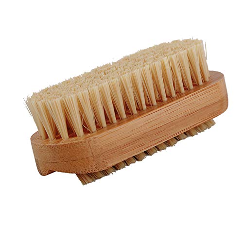Natural Nail Brush(4 Packs) Cleaning Nail Brush Wood 2 Side With Natural Boar Bristle For Manicure Pedicure Women Kids #TOP4