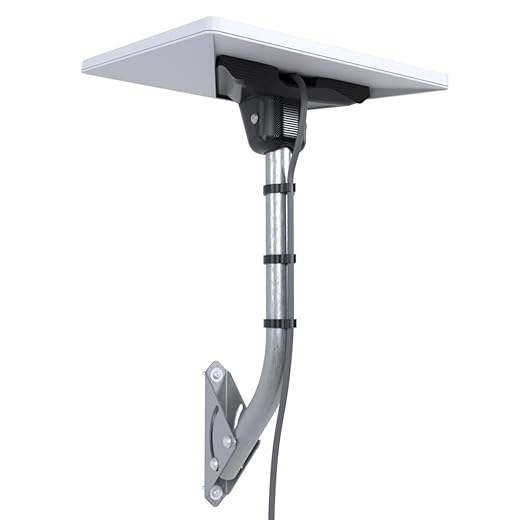 Suporte Externo Articulado de Parede Laje Telhado Compatível com Antena Starlink 4ª Geração Mini