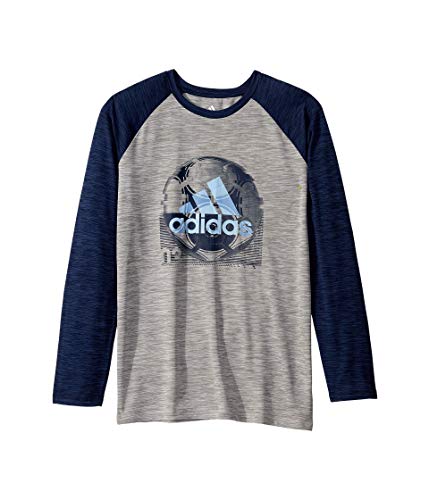T-shirt sport Adidas garçon bleu marine taille 8 ans à manches raglan