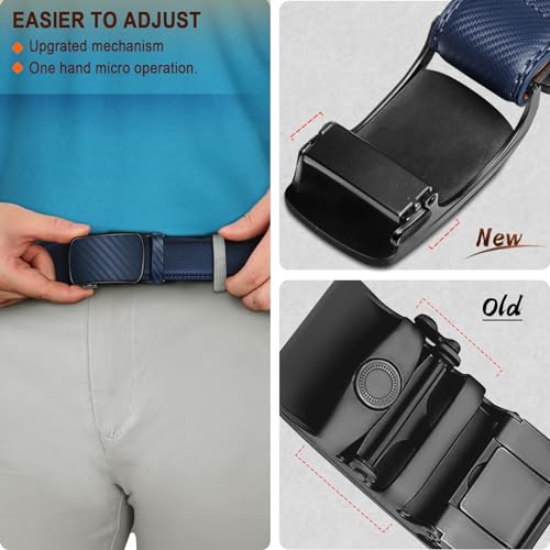 Image of BULLIANT Men's Ratchet Belt Nontrimmable-Click Belt Adjustable for Men Gift Lightweight 1 3 /8 inch