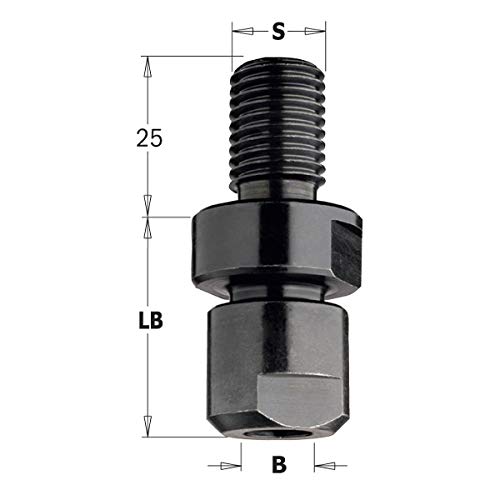 CMT Orange Tools 796.141.00 - MANDRIL Fresh Holder S=M14X2 for Calipers 10-12-12.7 (The Caliper is not Included)