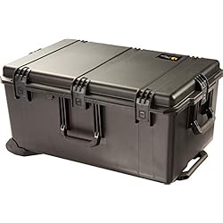 Maletas Pelican España PELI Storm IM2975 Maleta de transporte grande con ruedas y asa telescópica para equipos electrónicos, resistente al agua, 118L de capacidad, fabricada en EE.UU., con espuma personalizable, color negro