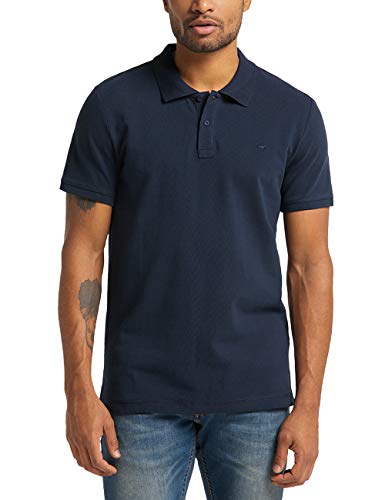 MUSTANG Herren Polohemd, Dunkelblau, XL EU