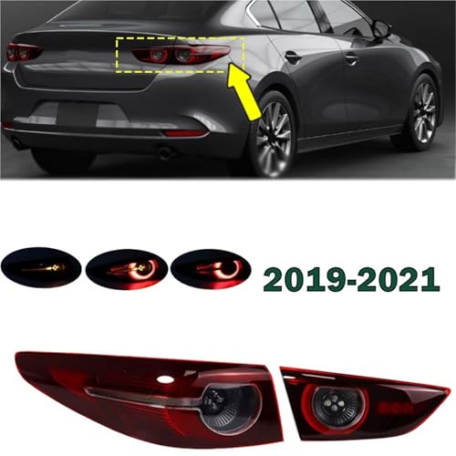 Feu arrière LED résout infiltration sur Mazda 3 Berline gauche