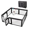 Baby Playpen, Play Pen for Toddlers 1-3 Doradotey Playpen with Door, Large 79x71Baby Playpen, Foldable & Adjustable Playpen for Babies and Toddlers Play Yard for Baby, Baby Fence Black