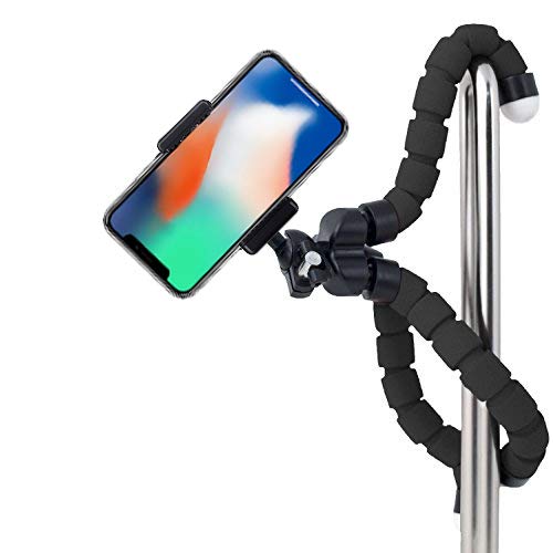 Acuvar 6.5” Inch Flexible Tripod With Universal Mount For All Smartphones & An Ecostconnection Microfiber Cloth #TOP3