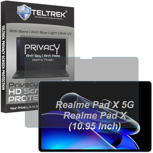 Image of Privacy Matte Anti Peep Screen Guard Compatible With Realme Pad X, Realme Pad X 5G Tab (10.95 inch Inch Tablet) Anti Spy Screenguard Not a Tempered Glass Screen Protector