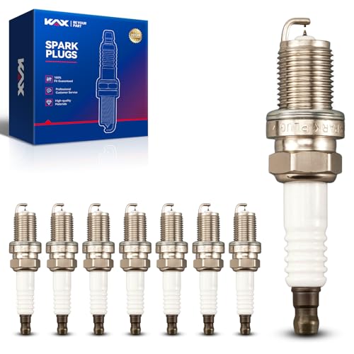 BKR6EIX Spark Plug,KAX Double Iridium Spark Plugs 8 Pack Fit...