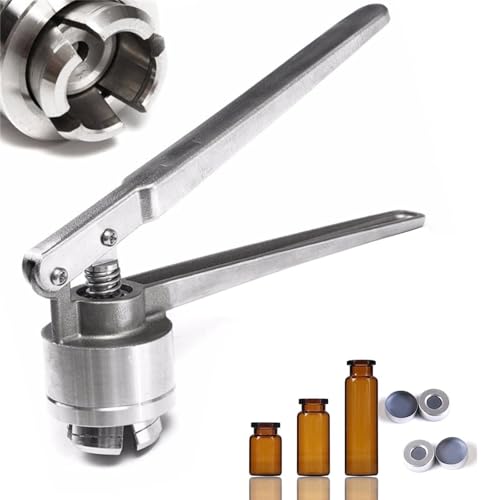 Máquina de sellado portátil para botellas de vidrio, crimpadora de acero inoxidable duradera para uso doméstico y de laboratorio