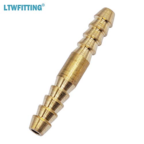 Generico-Ottone Barb Tubo Splicer Mender 1/8" Raccordo Aria Acqua Carburante Barca(Confezione Da 50) - 3