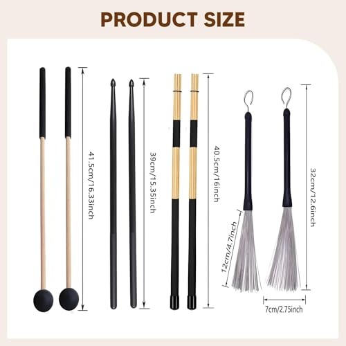 Ensemble de robustes pour batteurs : accessoire de musique haute densité - 3
