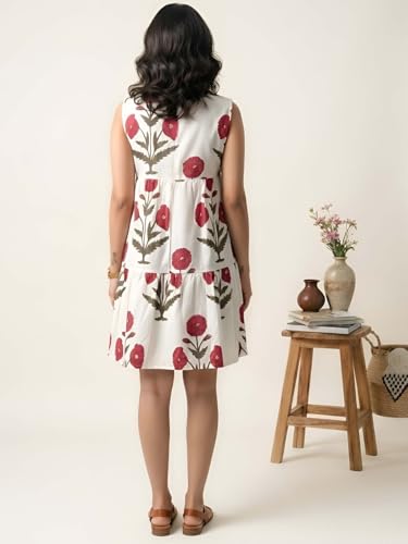 Image of GRECIILOOKS Dress for Women | Western Midi One Piece Dresses for Womens | Casual Mini Summer Dresses for Beach & Stylish New Year Party Outfit