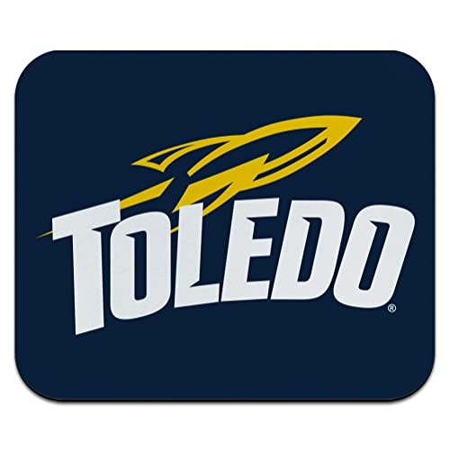University of Toledo Rockets Logo Low Profile Thin Mouse Pad Mousepad