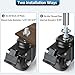 WIEYUNN Caster Wheels Heavy Duty, 3 inch Stem Casters 4400LBS, 1/2
