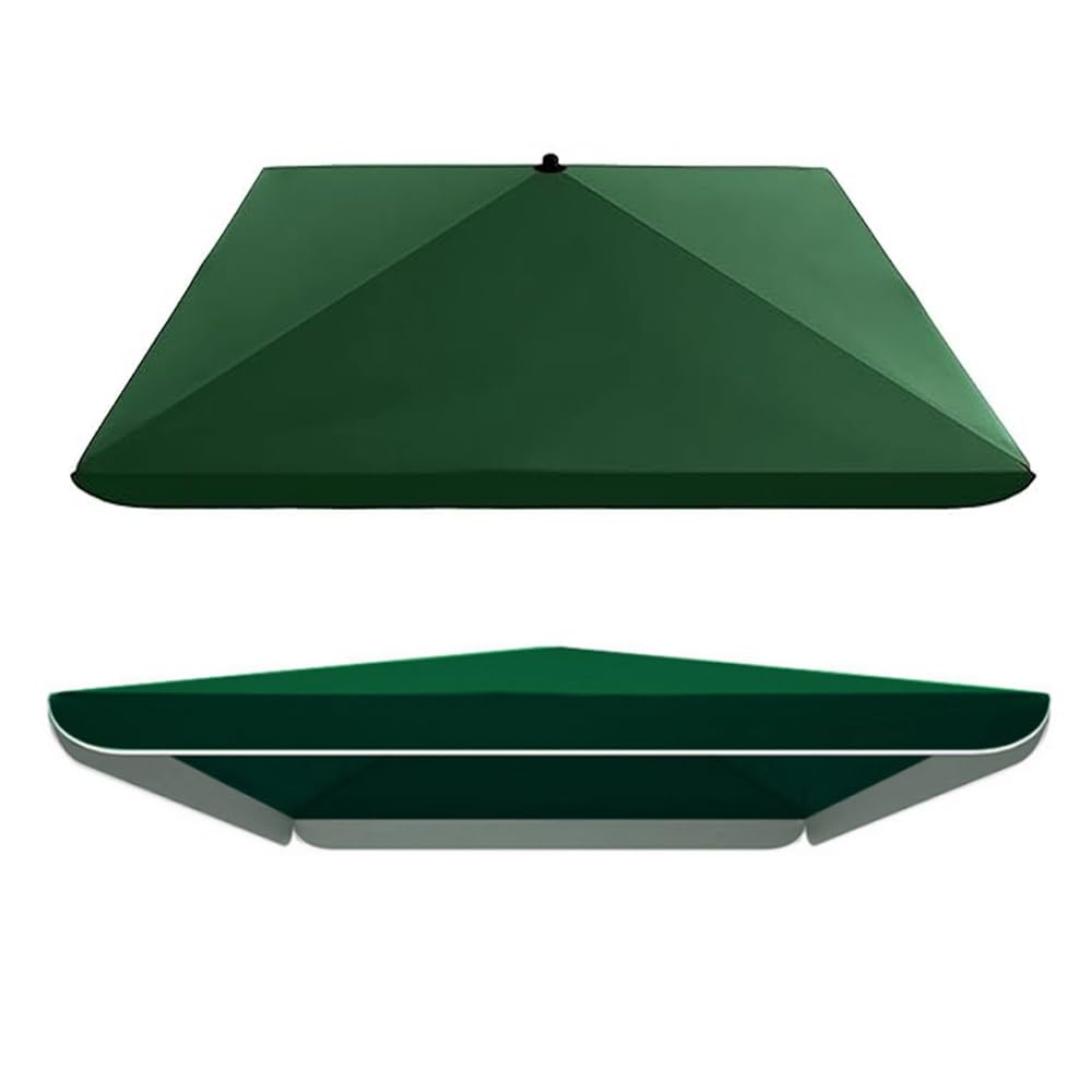 IMUNKT Toldo De Repuesto para Sombrilla Cuadrada 2.5x2.5m 3.0x3.0m 2x2m 4 Varillas Cubierta De Recambio para Sombrilla De Jardín/Mercado/Patio Tela De Sombrilla(Green,2.5x2.5m(8.2x8.2ft))