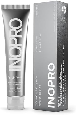 InoPro Whitening Hydroxyapatite Toothpaste with Probiotic for Sen...