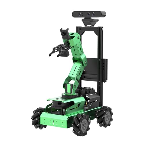 HIWONDER JetAuto Pro ROS2 Robot Car with 5DOF AI Vision Robotic Arm Support SLAM Mapping/Navigation/Autonomous Driving/Python for Engineering Student and Adults（Advanced Kit with Jetson Nano 4GB）