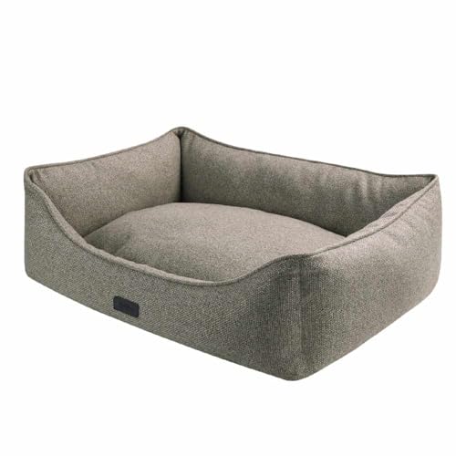 Lit confortable carré ANDA beige panier canapé lavable chat et chien - 2