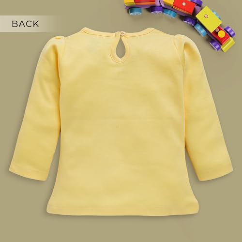 Image of LuvLap Baby Girls 100% Cotton Full Sleeve Girls Top, Pack of 02
