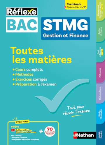 Bac STMG Gestion et Finance Tle + Spécialités 1re - Toutes les matières - Réflexe - 2026 (03)