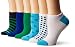 No Nonsense Women's No Show Scalloped Edge Liner Sock 6-Pack, Assorted, 4-10