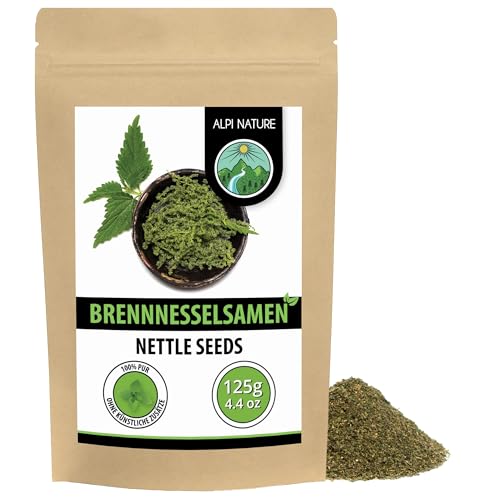 Alpi Nature Brennesselsamen 125g Brennessel Samen getrocknet Brennesselsamen gerebelt