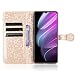 RonRun for ZTE Blade V50 Design 4G/ZTE Blade V50 Smart Case, PU Leather Flip Wallet Phone Stand Case Cover with Credit Card and Holder Cover - Rose gold - Rose gold