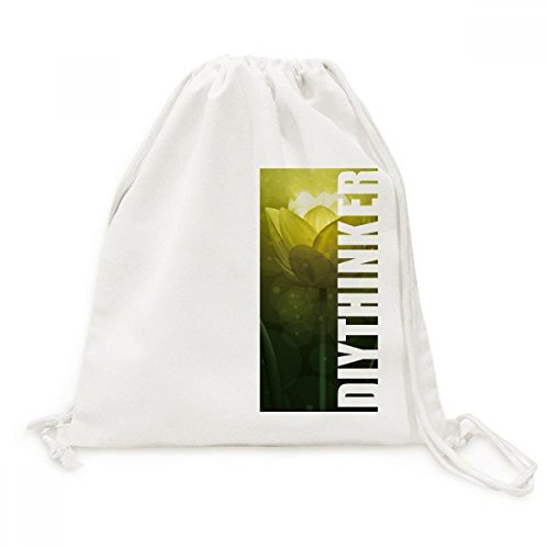 Sac de voyage en toile motif floral avec fermeture cordon solide