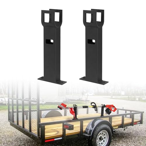 CNAINFC Lockable Mower Rack (with Shock-Absorbing Pads) — A Single-Tier Mower Rack for Trailers and a Dedicated Mower mounting Base, ensuring the Safe Transport of Mowing Equipment