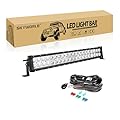 SKYWORLD 22" 120W LED Light Bar Flood/Spot Combo Beam Car Lighting, 3-Row Off-Road Driving Lights Waterproof IP67 for Trucks ATV UTV Boats (6000K White)