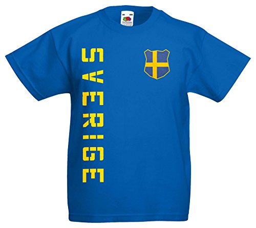 Schweden Sverige Kinder-Shirt Name Nummer Trikot EM-2021...