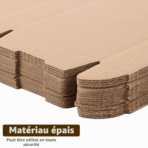 Carton emballage colis 14x9x3 cm pour mailing professionnel et expédition d'objets