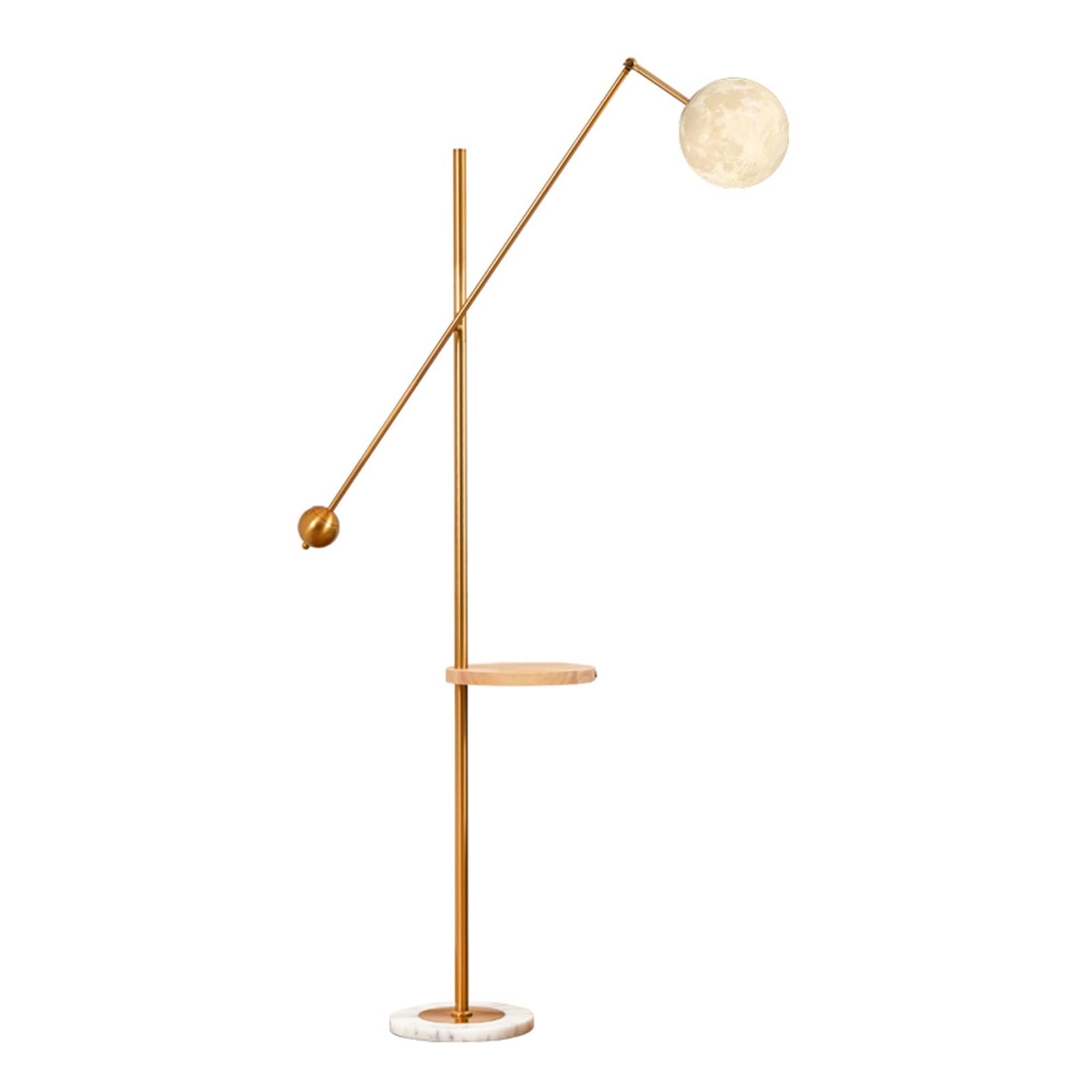 LJHFG63KUYT Standing Lamps Floor Lamp with Table, Lamps for Nightstand with 3 Color Temperature Led Bulb Included for, Living Room &, Bedroom Decorate