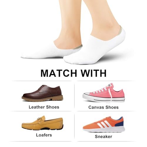 Image of wernies No Show Socks Women Low Cut Ankle Socks Non Slip 4 /8 Pairs
