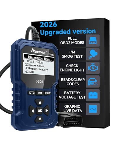 Image of V410 OBD2 Scanner Code Reader, Car Scanner Diagnostic Tool Check Engine Light, Graphic Live Data, I /M Smog Test, Battery Voltage Test - CAN Diagnostic Scan Tool for All OBDII Vehicles